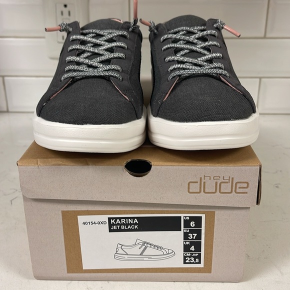 Hey Dude Karina - Jet Black Size 6 Style Number: 49154-0XD - Picture 2 of 15